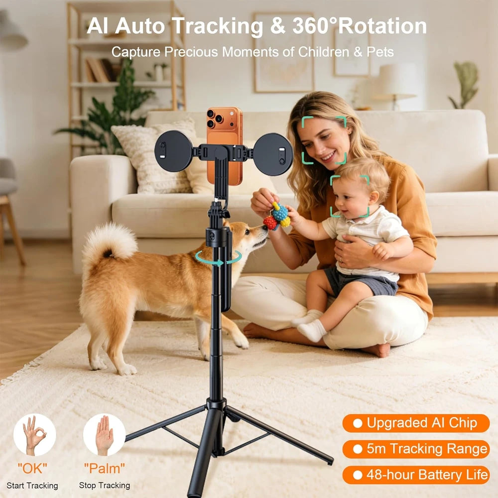 Auto-Tracking Content Creator Tripod