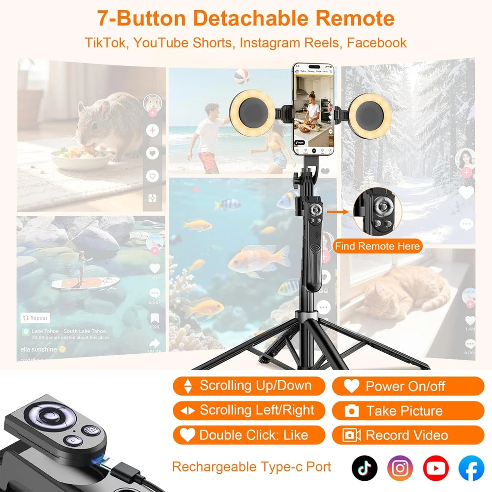 Auto-Tracking Content Creator Tripod