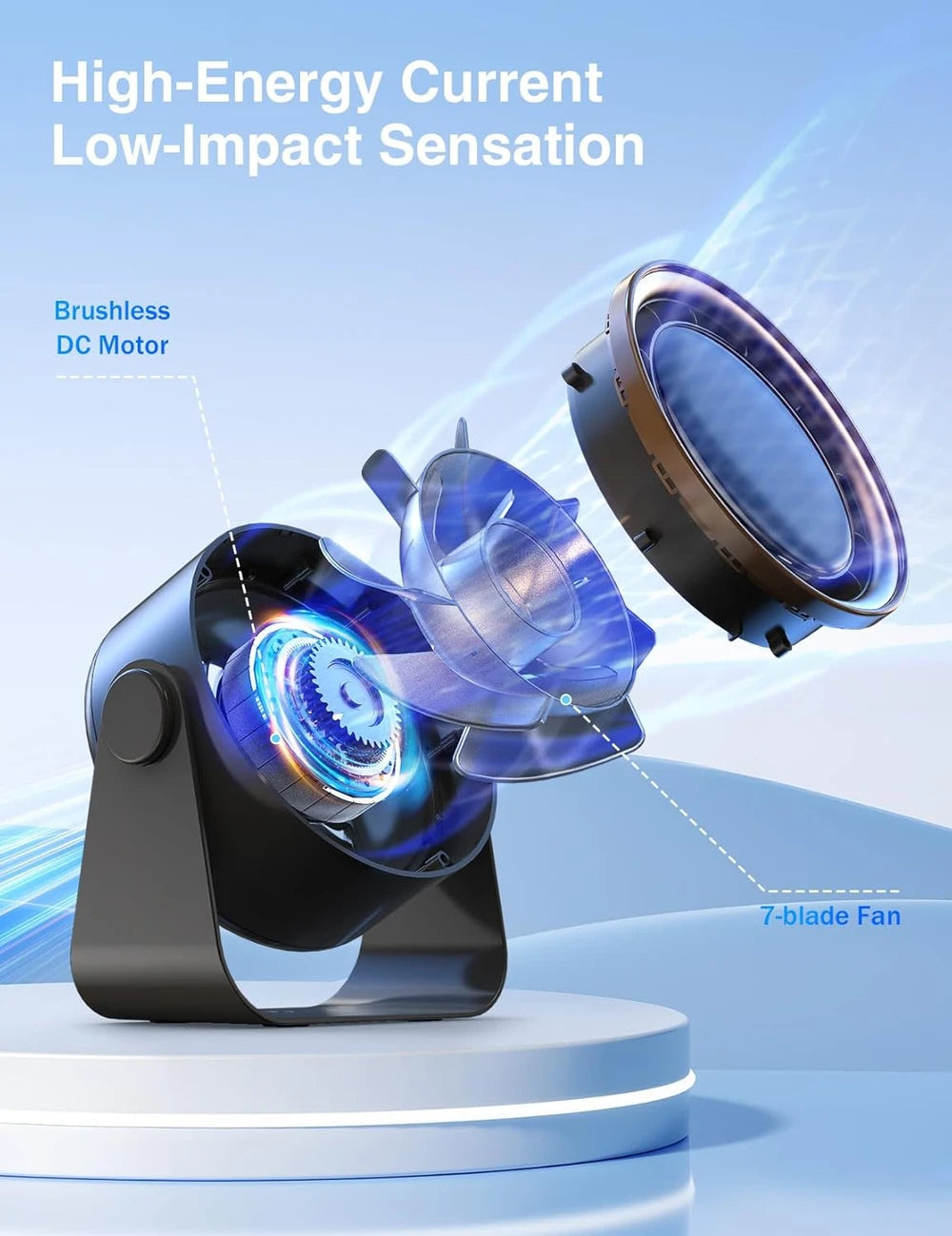 Rechargeable Desktop Cooling Fan