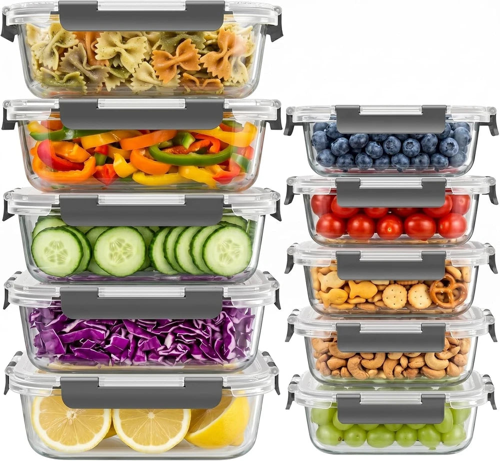 Dealusy Glass Food Storage Containers